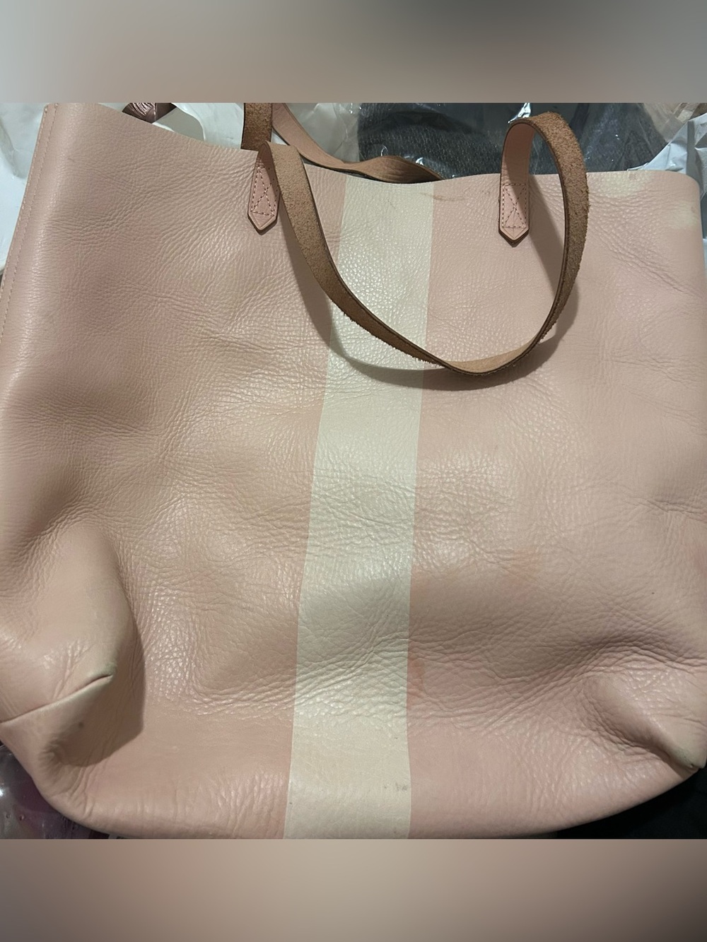 Madewell Paint Stripe Transport Tote